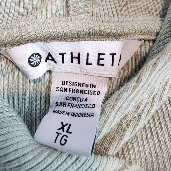 Athleta NEW Women's Presence Hoodie Light Green Stretch Breathable Sweatshirt XL - Picture 5 of 11